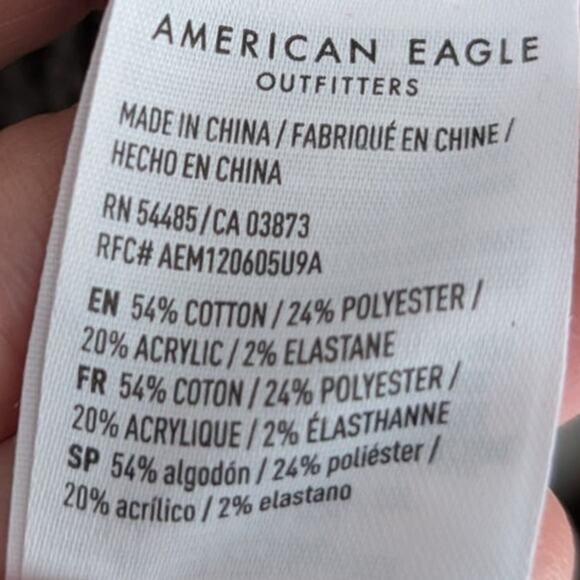 American Eagle Cropped Sweater Hoodie Woman's XL - Picture 6 of 9